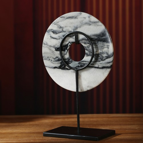 black and white marble bi disc