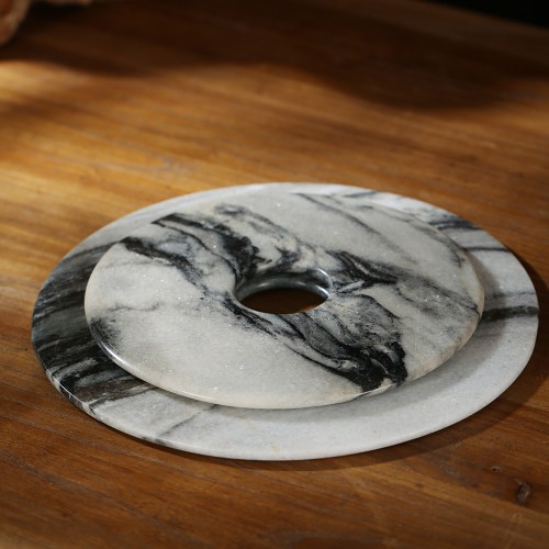 black and white marble bi disc 