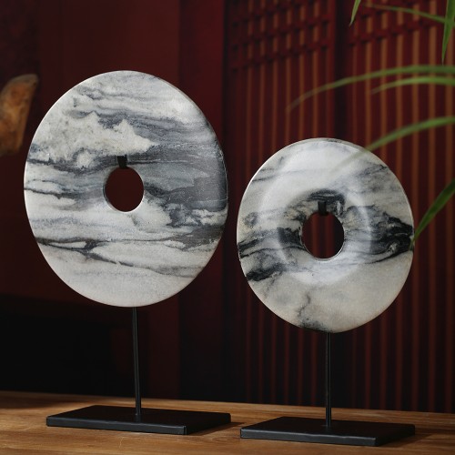 black and white marble bi disc