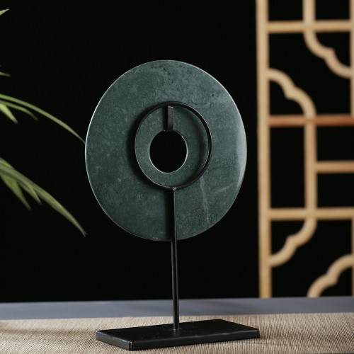 green marble bi disc 