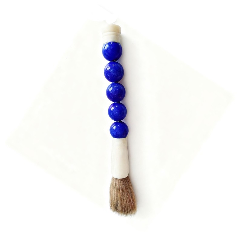 blue large calligraphy brush